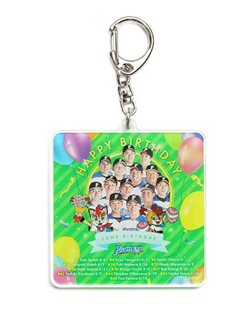 HAPPY BIRTHDAY アクリルキーホルダー