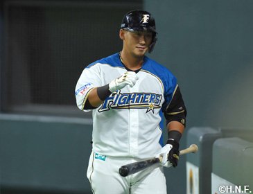 7月15日(水)勝ち越し打を放つ中田選手