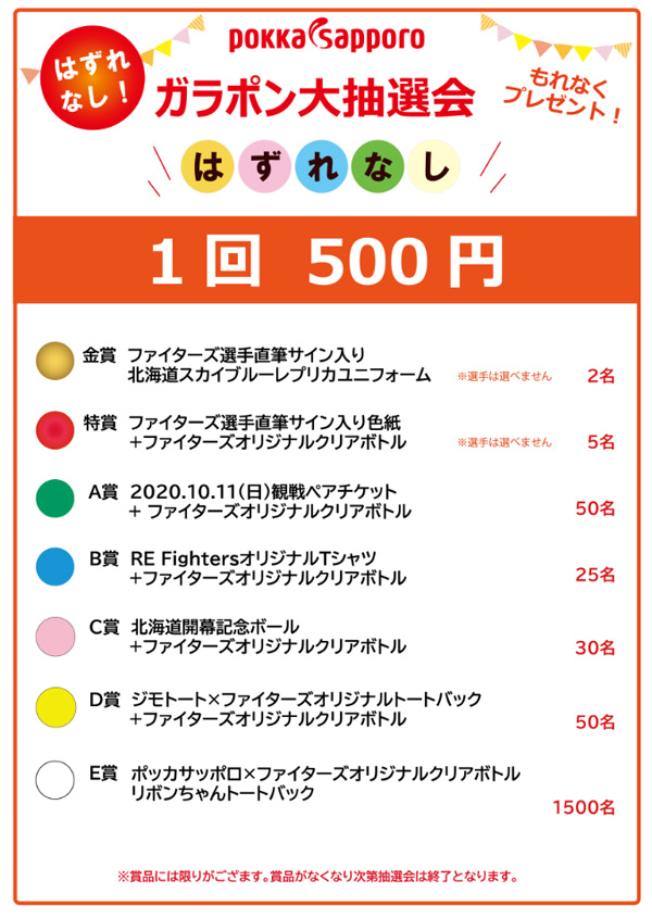 ポッカサッポロ ガラポン大抽選会