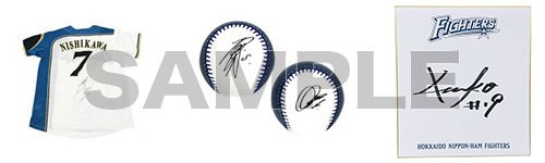 選手直筆サイン入りアイテム