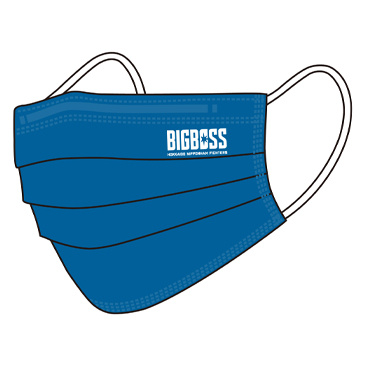 BIGBOSSロゴ 不織布マスク 10枚入り(ブルー)