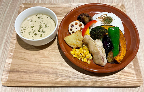 白いスープカレー