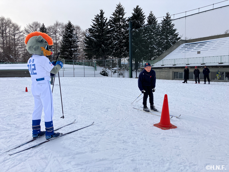 オリンピアンから直接指導を受ける様子②
