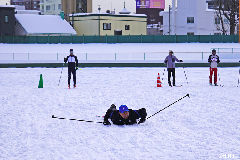 オリンピアンから直接指導を受ける様子③