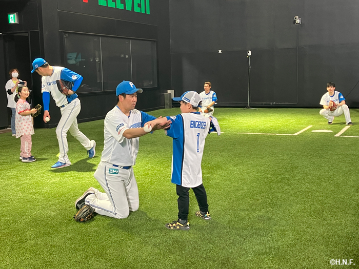 野球体験教室の様子