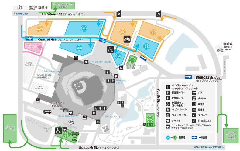 Fビレッジ敷地内・駐車場 MAP