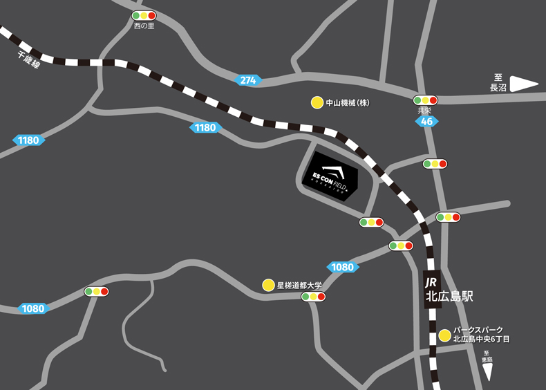 Fビレッジ敷地外・駐車場 MAP