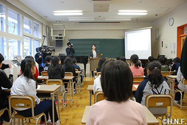 上厚真小学校食育授業・学校給食04