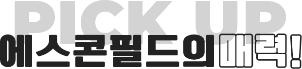 PICK UP 에스콘필드의 매력!