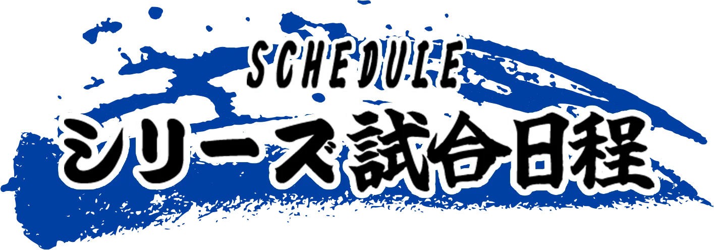 シリーズ試合日程