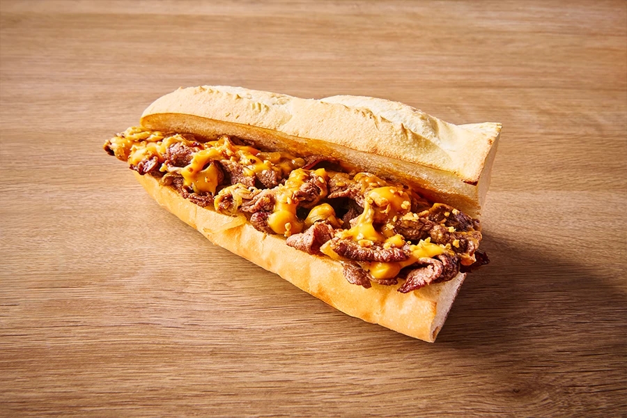 白老和牛の焼肉チーズサンド