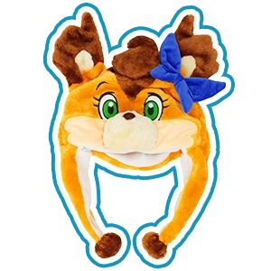 ぬいぐるみ帽子（ポリー）