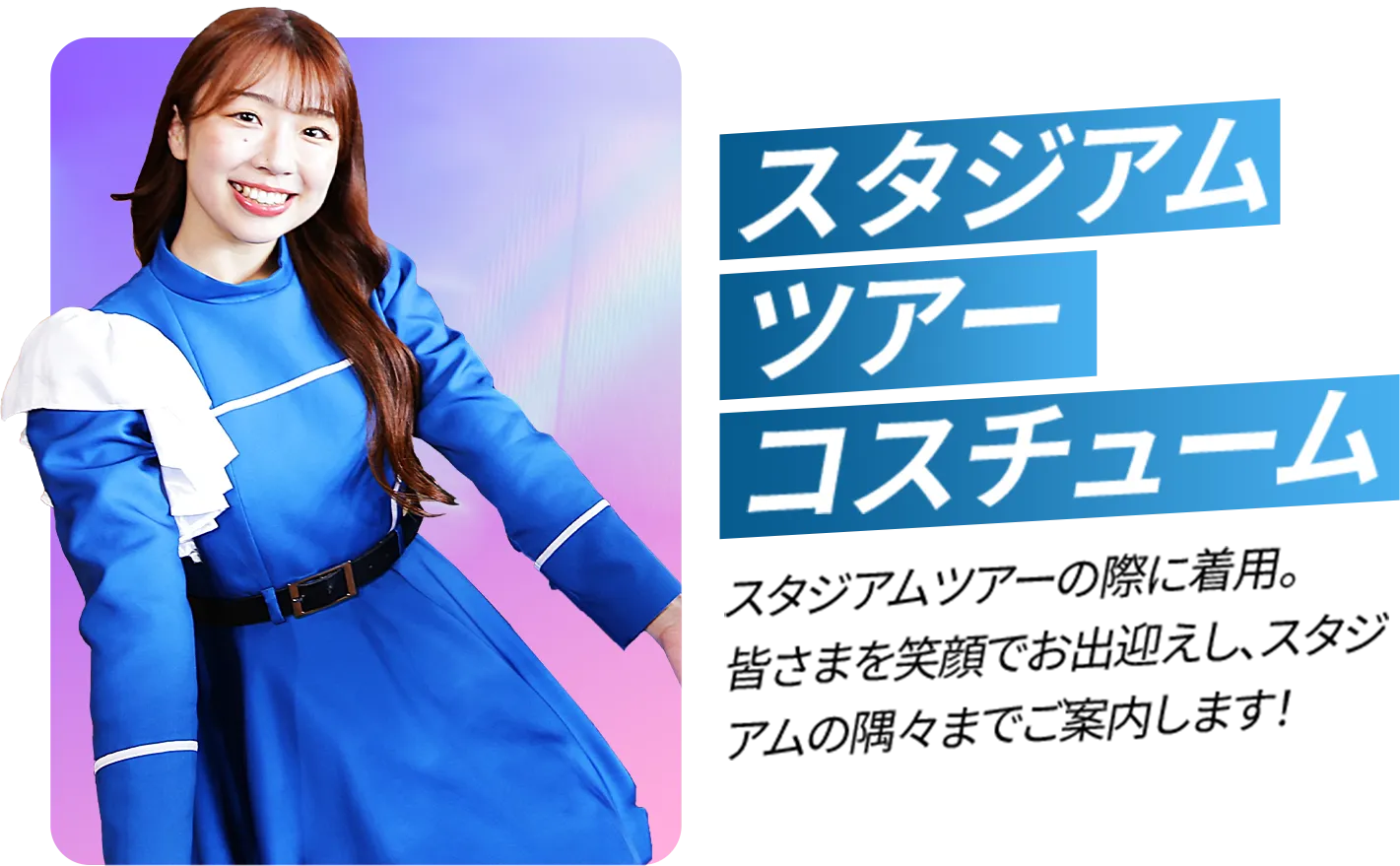 ベーシックコスチュームテキストとファイターズガール画像