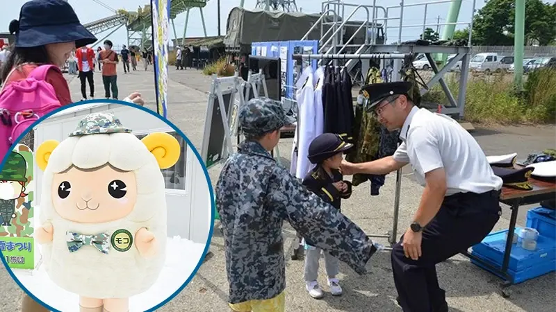 すべての自衛隊の制服を試着できる?!自衛隊ブース