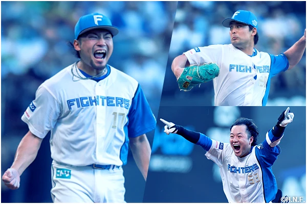 雄叫びをあげる伊藤投手