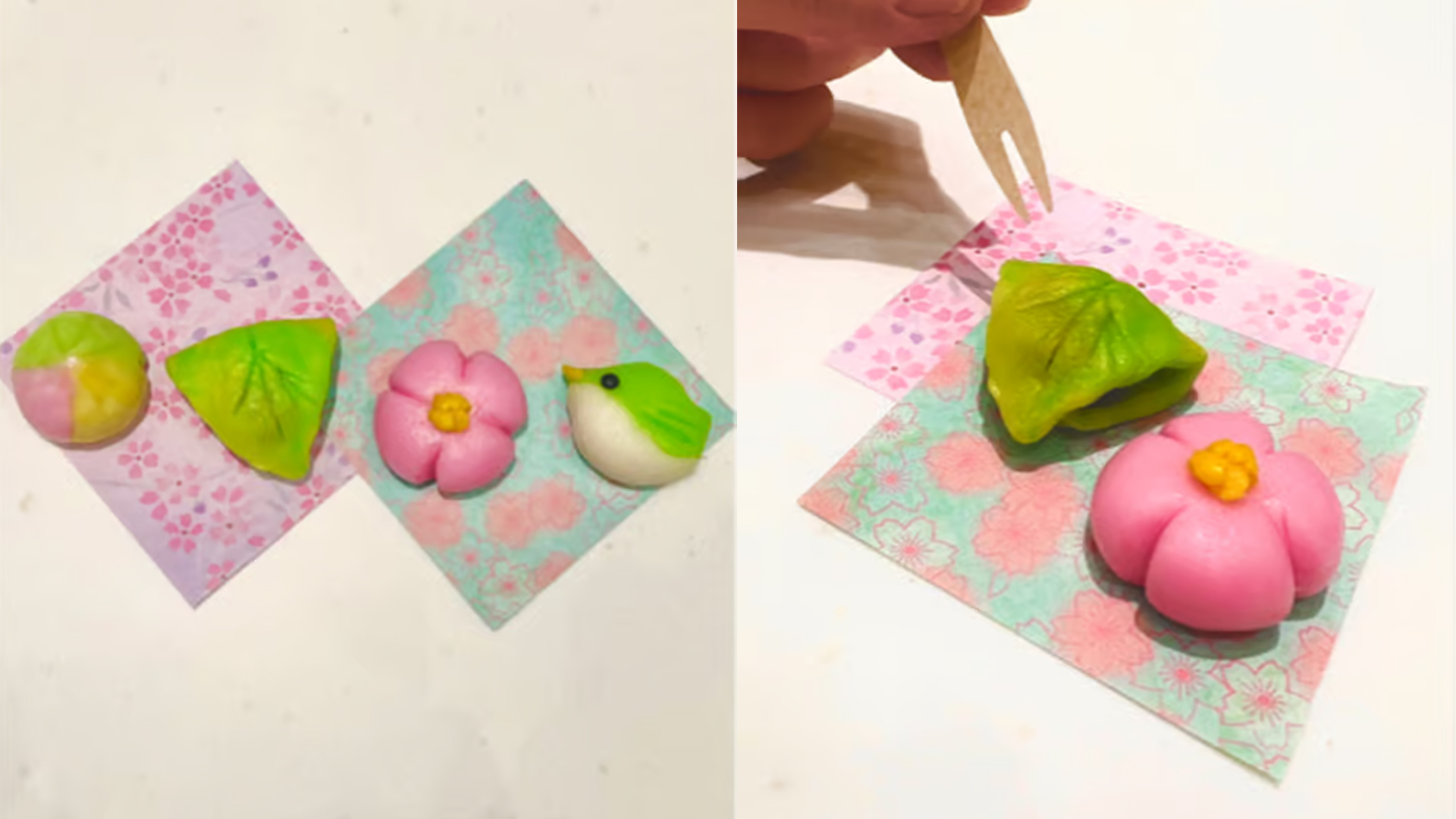 寒天で出来た粘土の「かんてんネンド」を使って、いろんな種類の和菓子を作ってみよう！