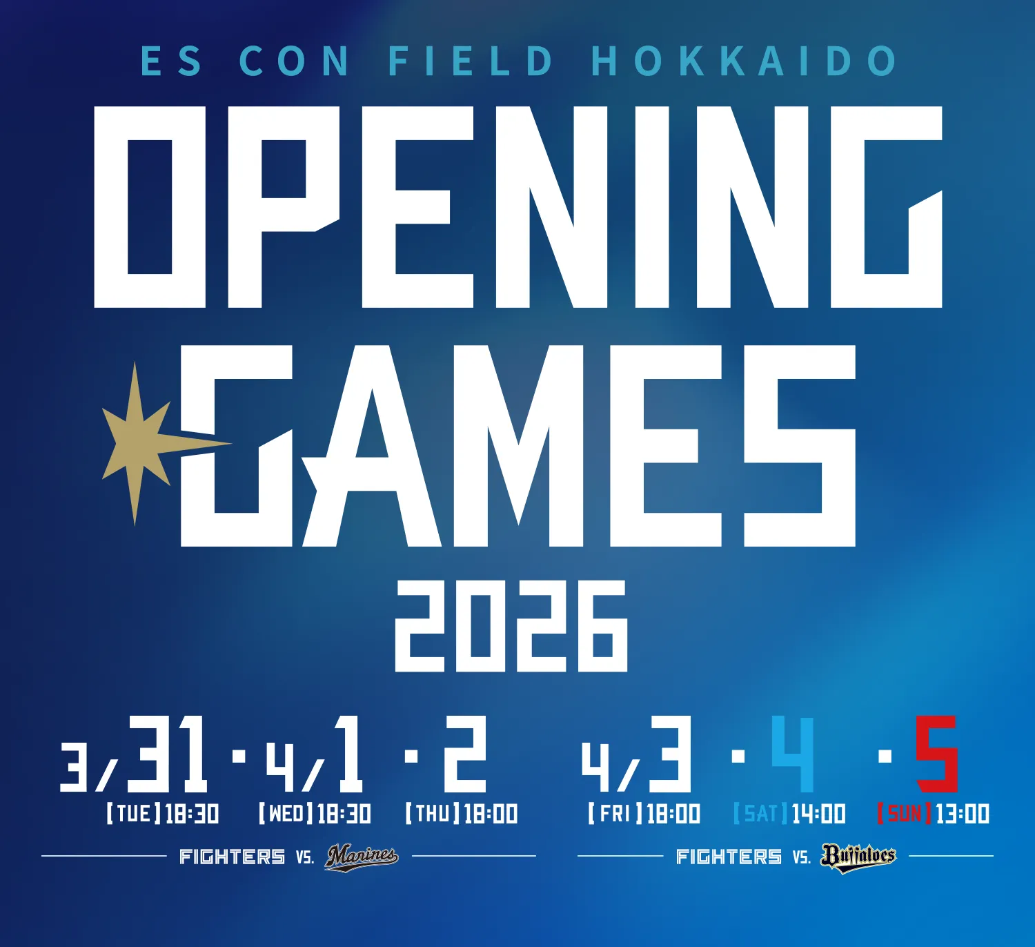 OPENING GAMES 2026