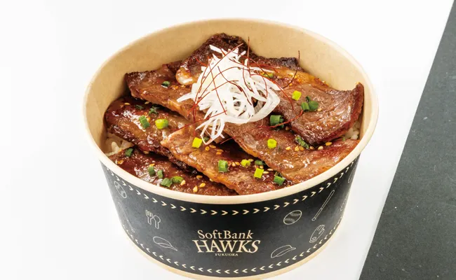 周東選手の黒毛和牛丼