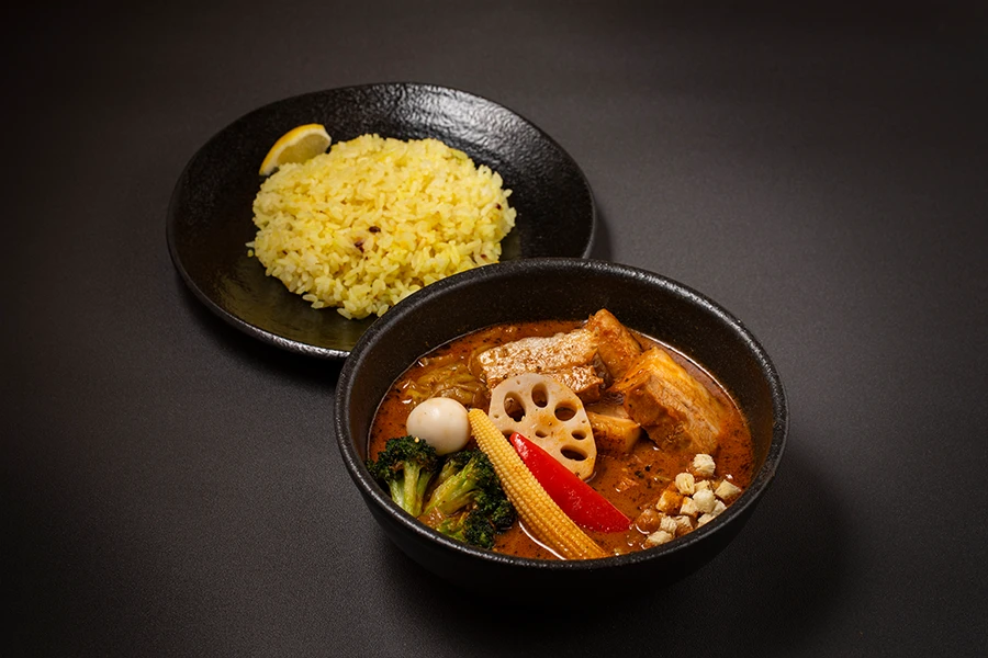 自家製豚角煮のスープカレー