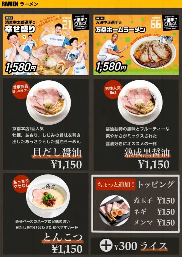 メニュー表