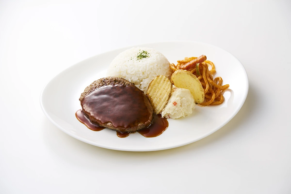 大麦牛®ANGUSのハンバーグプレート