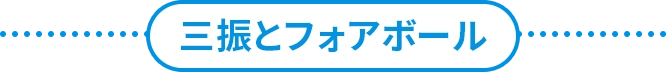 三振とフォアボール