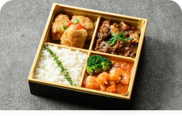 ３種盛り弁当画像