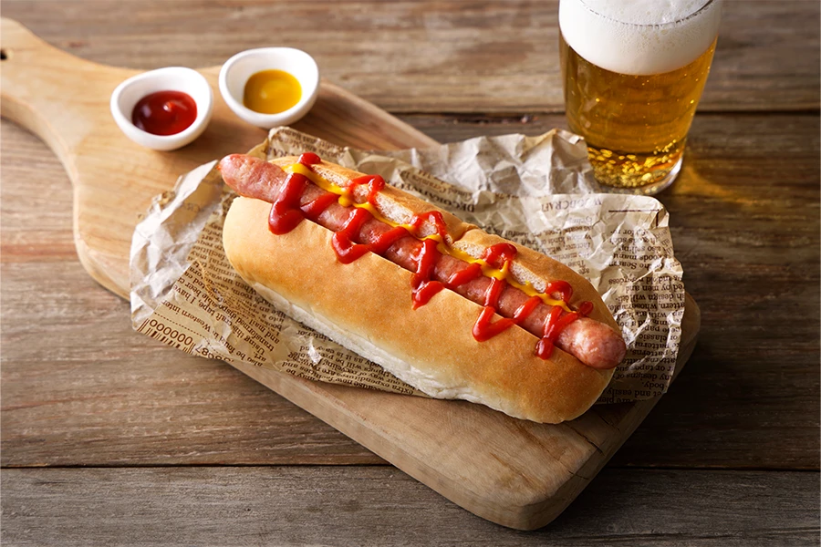 ルスツ羊蹄ぶたホットドック