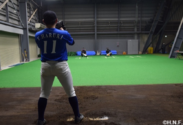 2023FBAジュニアユースU15札幌 投球の様子