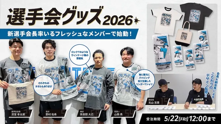 選手会グッズ、挑戦状第2弾、TNOC