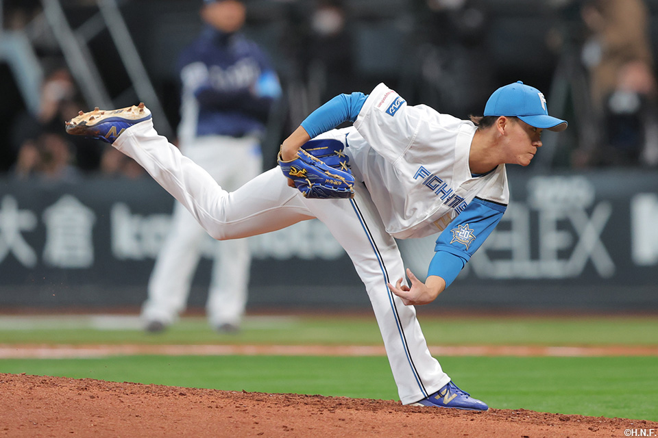 8回、四番手の矢澤投手