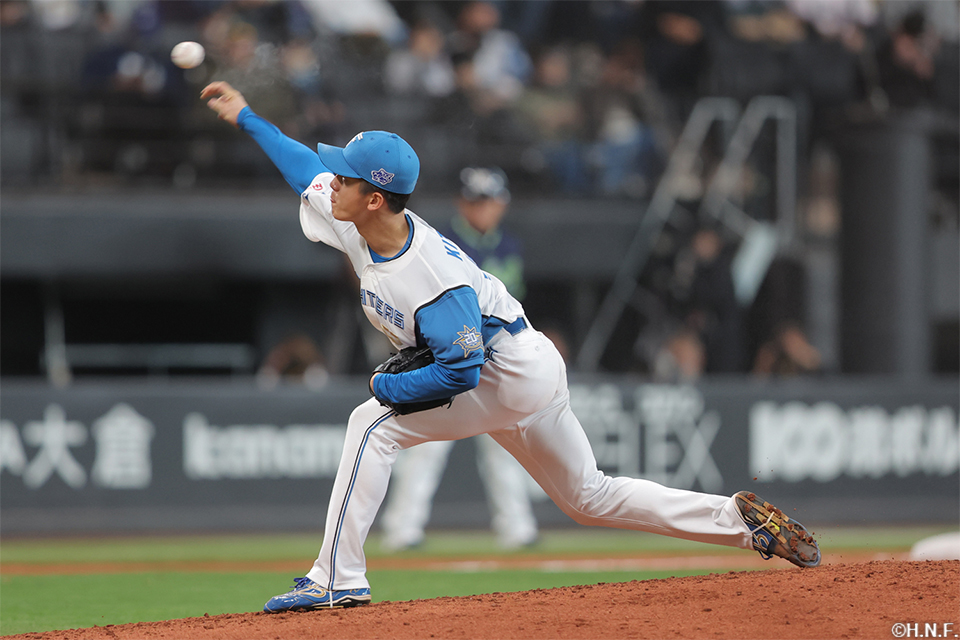 “7回表、2番手の北山投手”