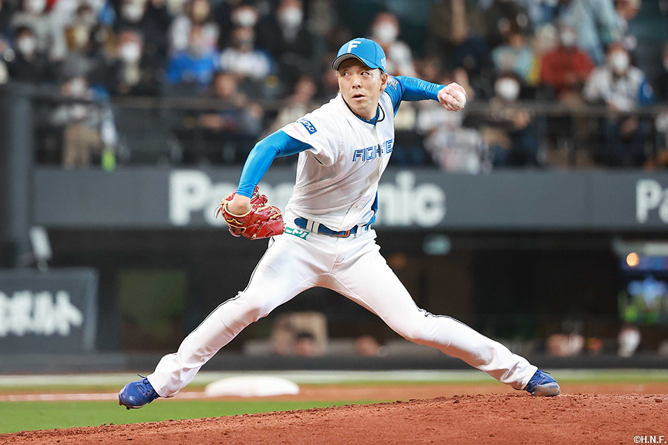 6回、二番手の宮西投手