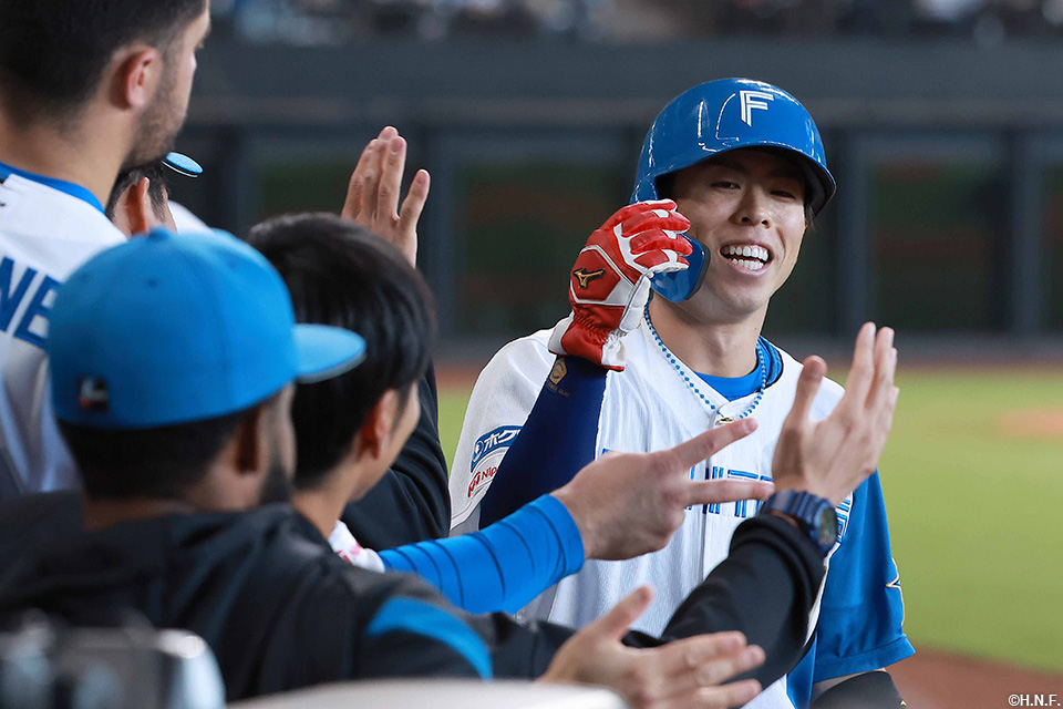 5回裏、生還した五十幡選手