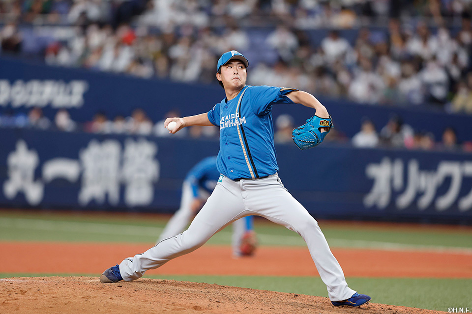 9回、抑えの石川投手