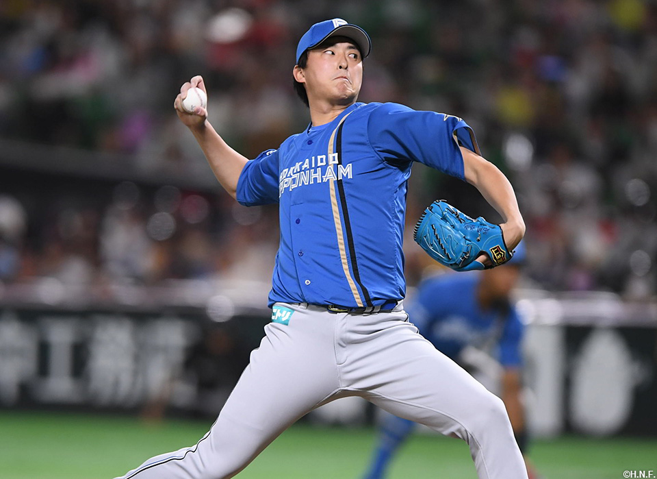 9回、七番手の石川投手