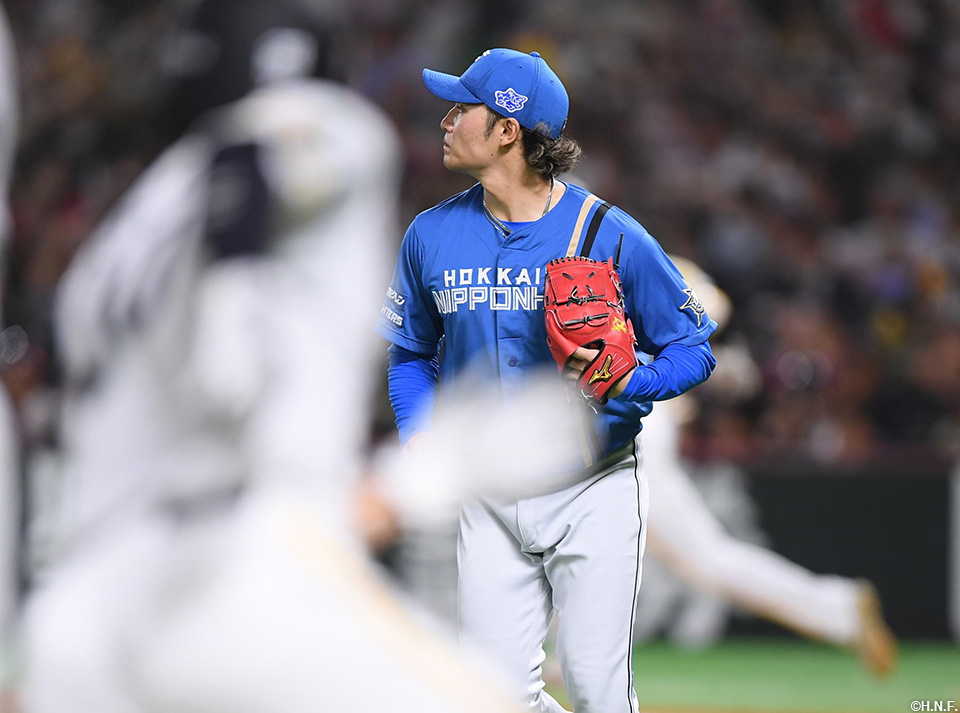 7回裏、失点を許した伊藤投手