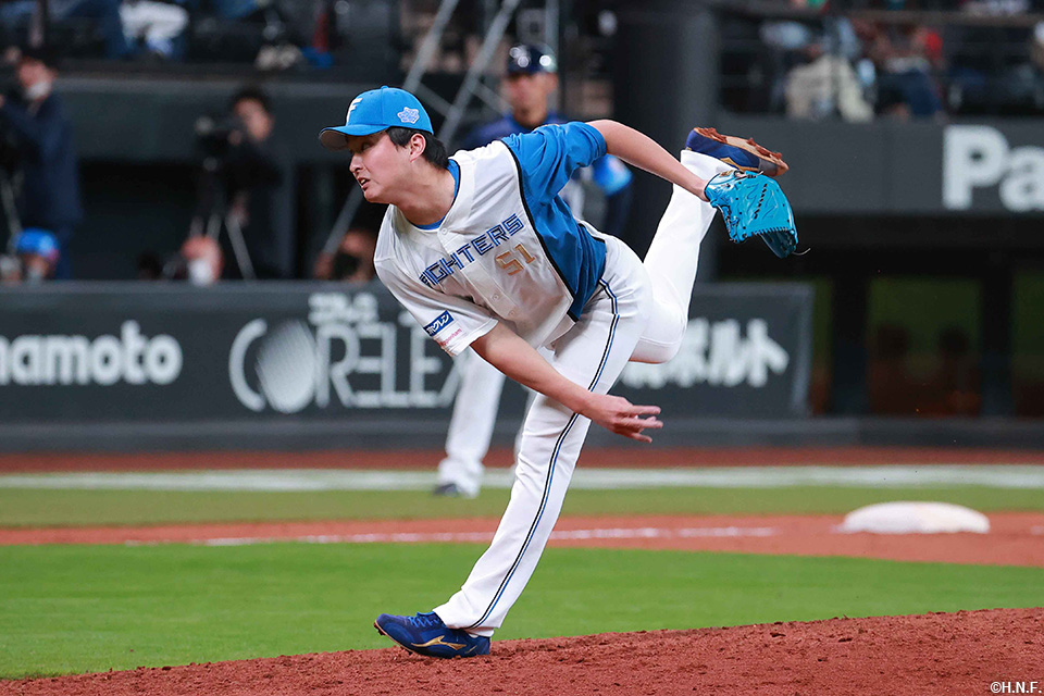 9回、五番手の石川投手