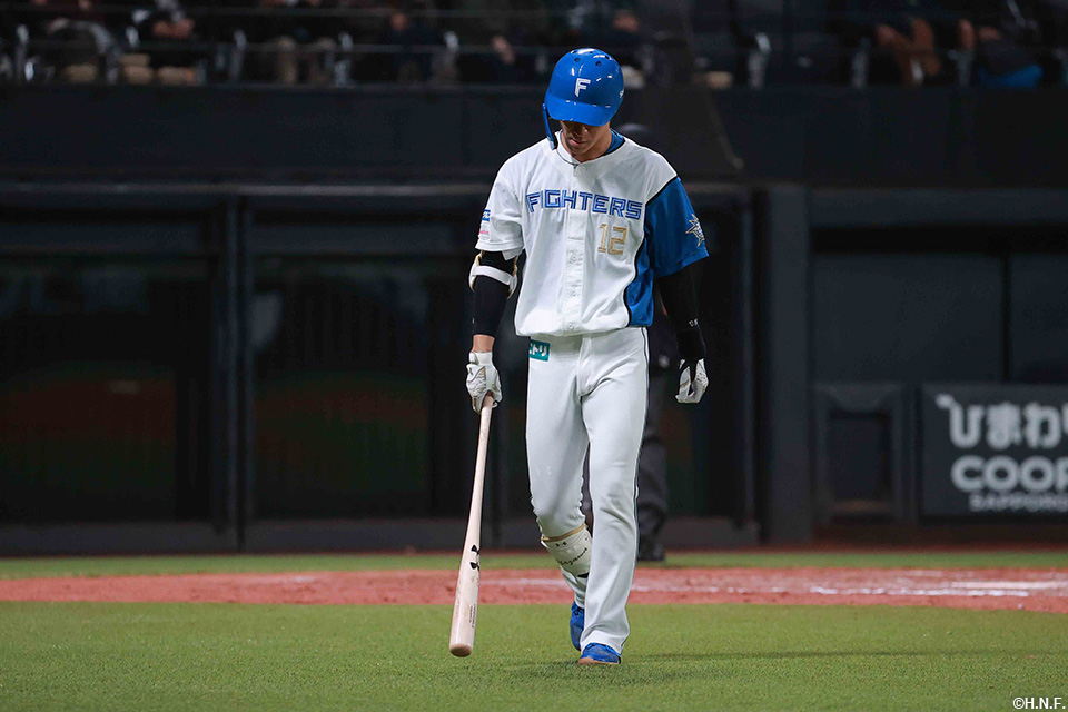 最後の打者となった矢澤選手