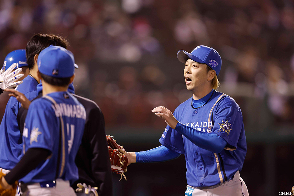 8回、五番手の宮西投手