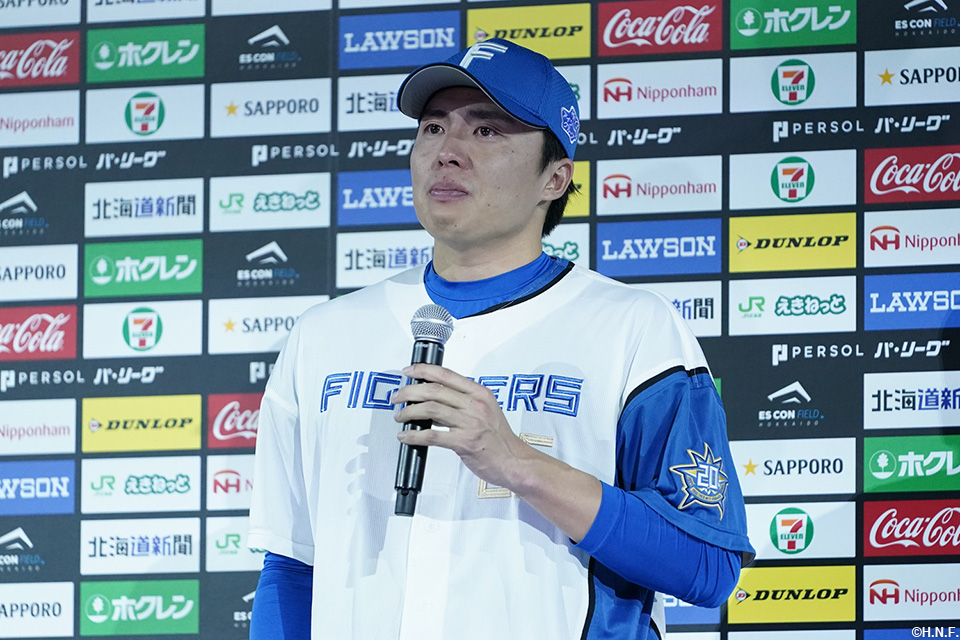 ヒーローの田中正投手