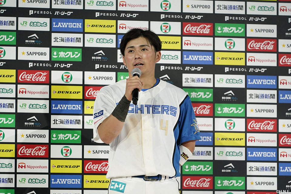ヒーローの上川畑選手