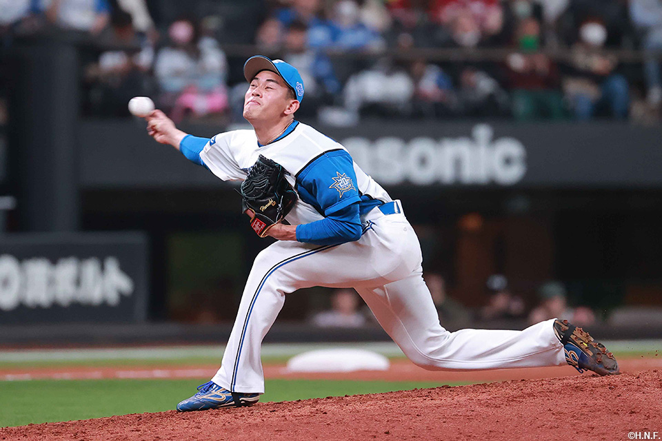 8回、二番手の宮内投手