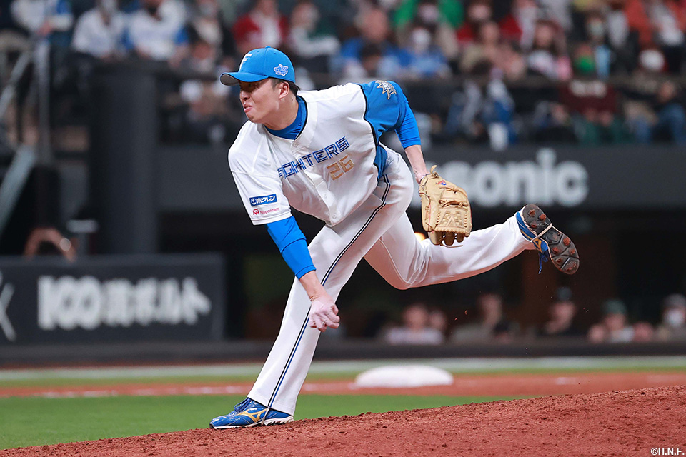 9回、三番手の田中正投手