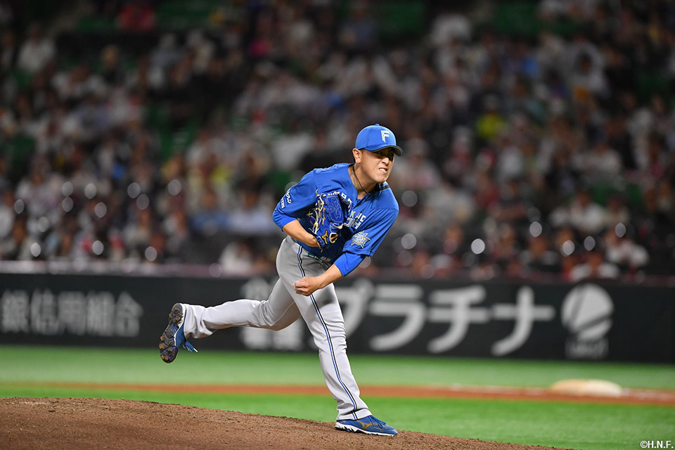 6回、三番手の河野投手