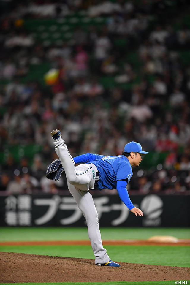 8回、五番手の池田投手