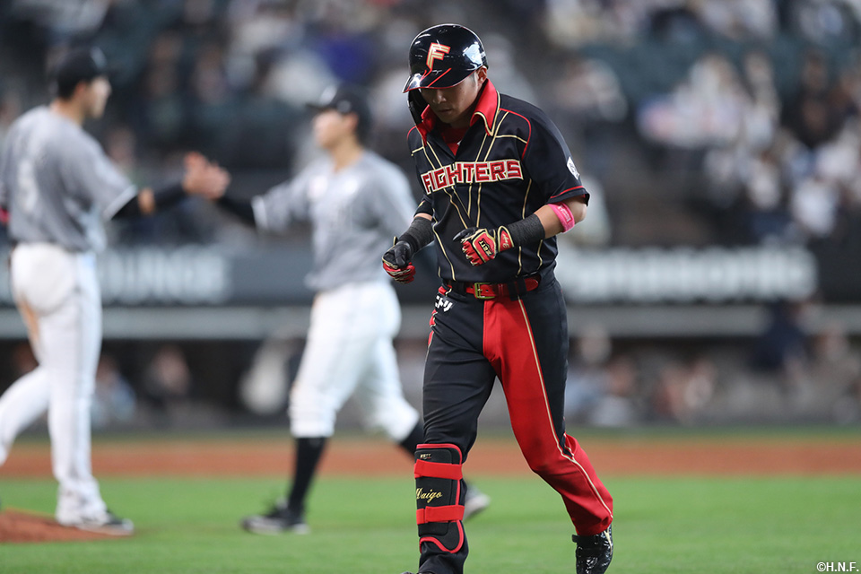 最後の打者となった上川畑選手