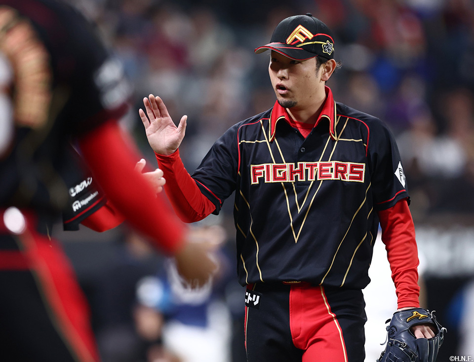 5回表、ピンチを抑えた池田投手