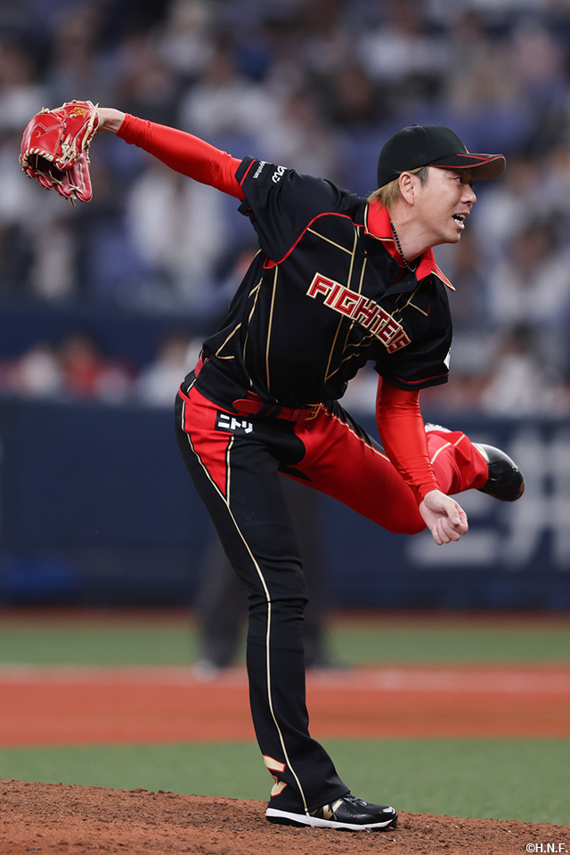 8回、五番手の宮西投手