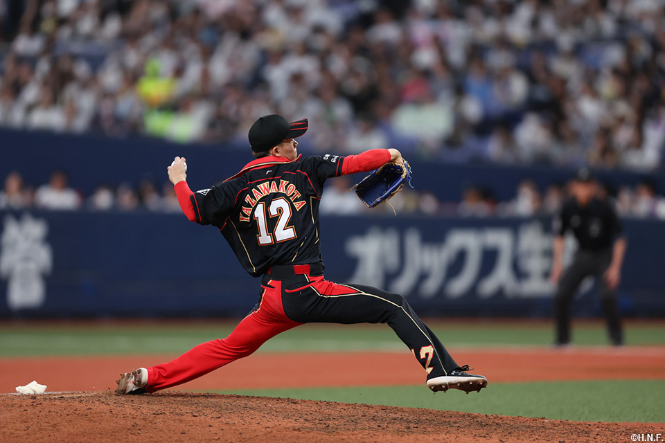 8回裏、プロ初登板の矢澤投手02